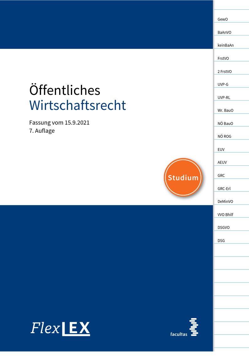 Gesetzessammlung Öffentliches Wirtschaftsrecht